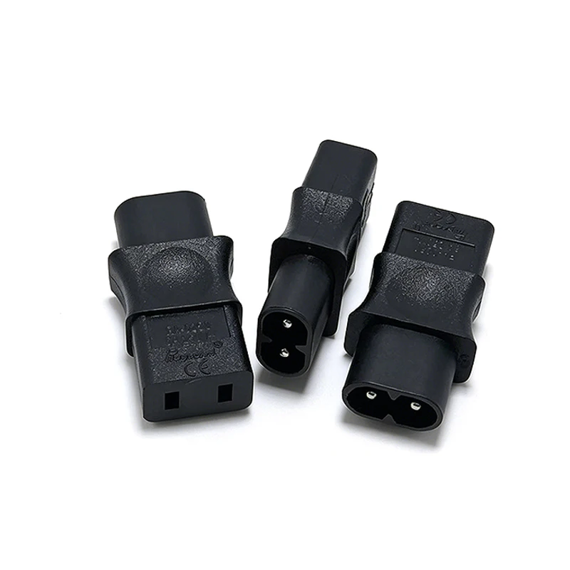 3PCS IEC 320 C8 Male To IEC 320 C9 2 Pin Female AC Adapter 6A /250V