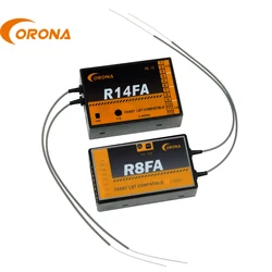 Futaba-Récepteur compatible avec le protocole FASST, Corona F8FA, R14FA, 10C, 12FG, 14Xenon, 16SZ, 18SZ, RC Airplane FixOOModel Receiver, 2.4GHz