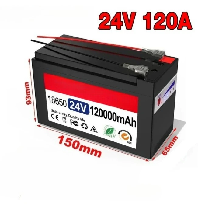 24 فولت 120 أمبير 18650 بطارية ليثيوم لوحة طاقة شمسية شحن التخييم في الهواء الطلق بطارية احتياطية لإمدادات الطاقة #4