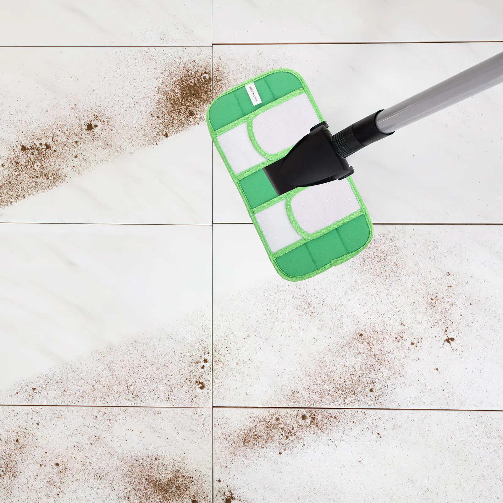 

2Pcs Mop Pad Reusable Fiber Washable Replacement Floor Mop Accessories for Hardwood Tile Laminate Vinyl Fiber Pads