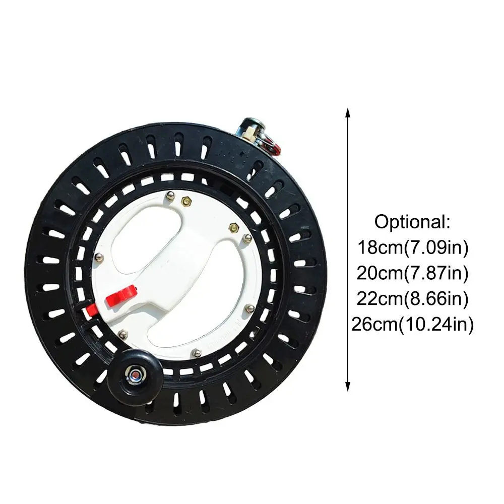스트링 연 릴 포함 크리에이티브 트위스트 스트링 라인 와인더 파이어 휠, 잠금 스트링 스풀 포함, 18 cm, 20 cm, 22 cm, 26cm
