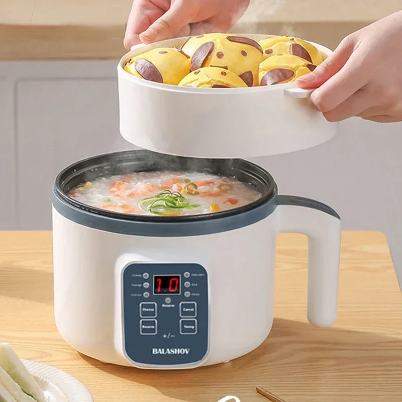 Mini Electric Rice Cooker Household Multicooker Steamer Single/Double Layer Rice Cooker Auto Rice Cooker Appliances for Kitchen