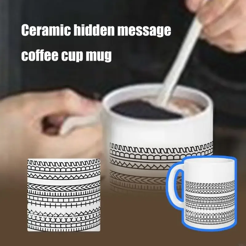 Verdeckte Nachricht Kaffeetasse Häuser Küche Handwerk Wasser Tasse einzigartige humorvolle Kaffee Tasse Getränke Geschenk für