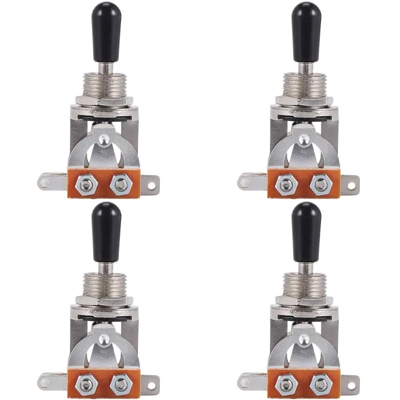 NALFI-4X Electric Guitar Toggle Switch 3 Way In Black (Rhythm Treble) Pickup Selector