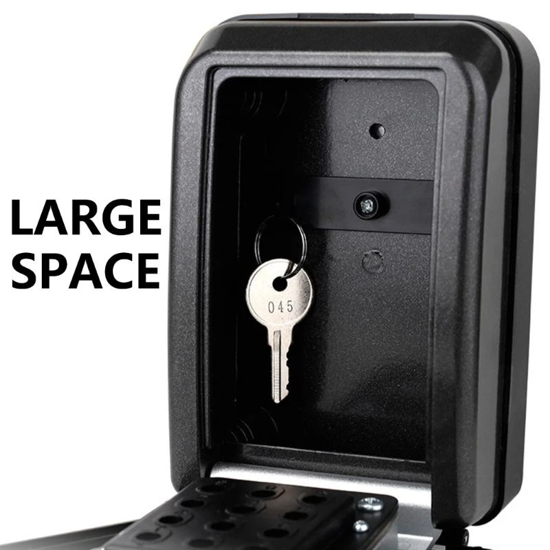 DXAB Wall Mounted Key Lock Box 12 Digit Combinatie Lock Box Outdoor Reserve Key Hider