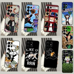 Cartoon Dollar Monopolys Case For Samsung Galaxy S22 S23 Ultra Plus Note10 Note20 S8 S9 S10 S20 FE S21 FE Coque