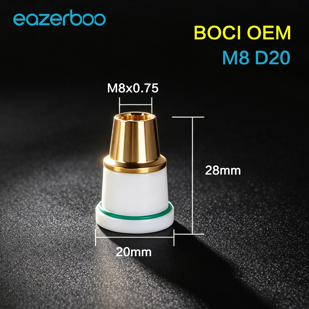 BOCHU Original Laser Ceramic Rings D41 H34 M11 M8x0.75 Nozzle Holder for BOCI BLT641 BLT421 BLT421T Laser Cutting Head