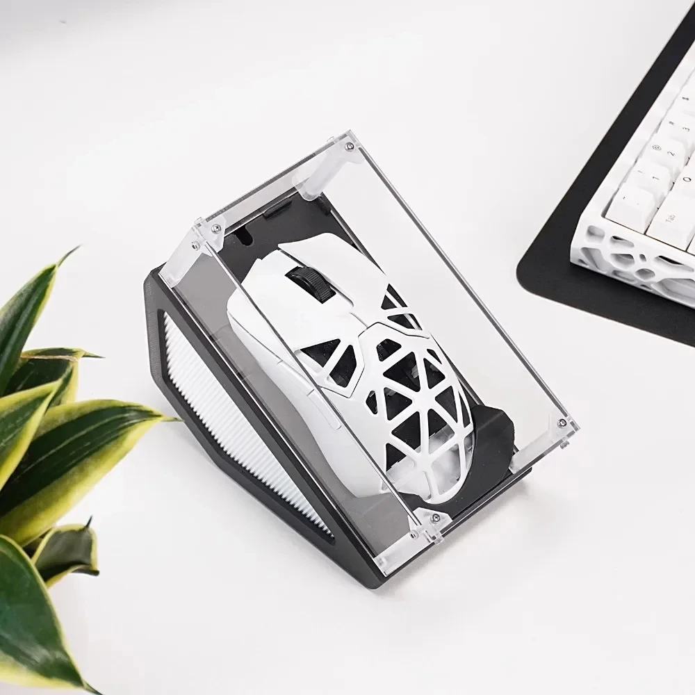 Mouse Display Box Dustproof Storage Table Ornaments 3D Printing Transparent Acrylic Box Gaming Mouse Pc Desktop Ornament Gifts