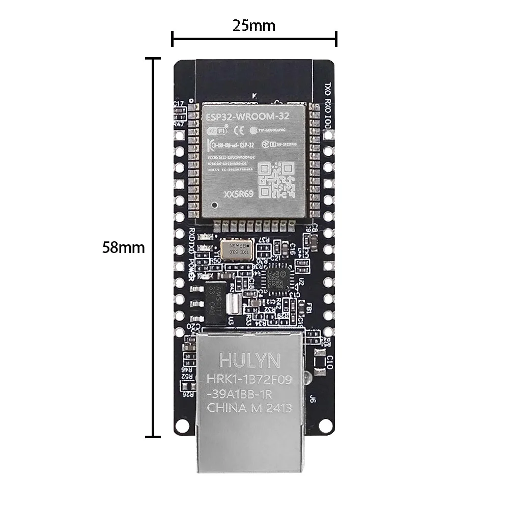 WT32-ETH01 Embedded Serial Port Networking Bluetooth-compatible Ethernet WIFI Combo Gateway MCU ESP32 Wireless Module WT32 ETH01