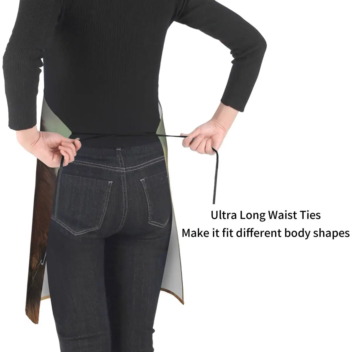 صورة كلب الراعي الألماني الناضج مريلة الشيف الطبخ الخبز Tablier بلا أكمام مريلة المطبخ بينافور للنساء الرجال البستنة #5