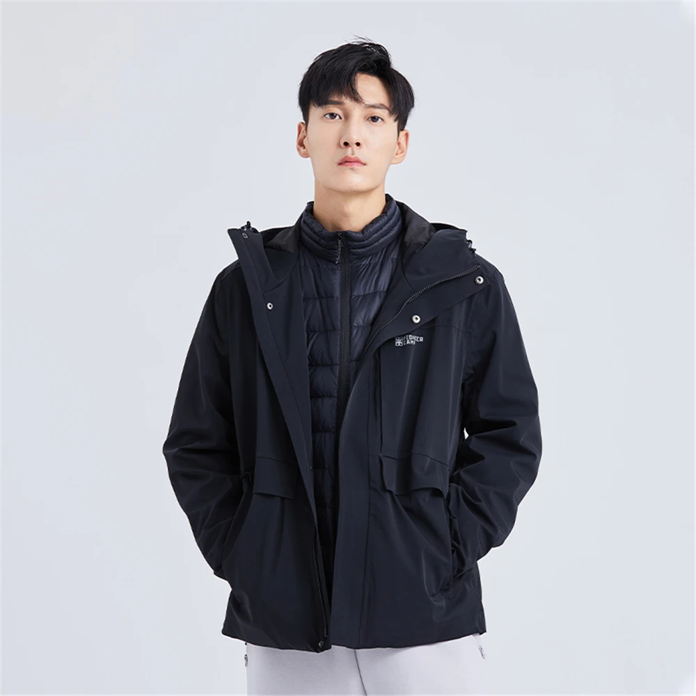 Pioneer Camp 2022 Spring Men Single-Layer Jacket Hooded Urban Outdoor Windproof Waterproof Couple Travel Hiking Suit   XHW102081