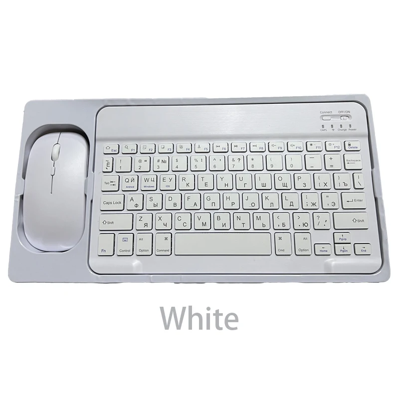 Russian Wireless Bluetooth Keyboard for Tablet ipad Mini Keyboard and Mouse Portuguese/ Spanish Keyboard Kit for ipad Pro Air 4