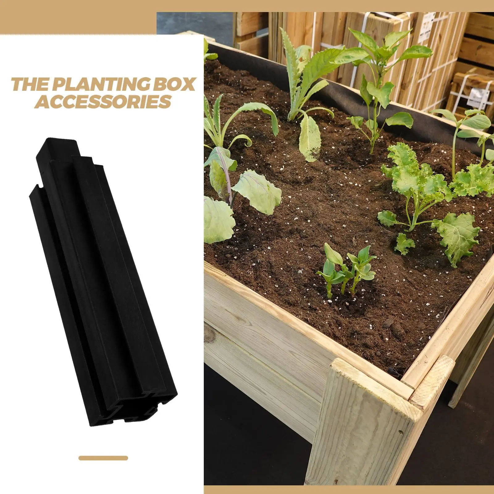 

8pcs Plastic Raised Garden Leg Planter Bed Easy Elevated Planter Box Accessory for Balcony Vegetable Gardening Outdoor Planting