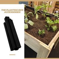 8pcs Plastic Raised Garden Leg Planter Bed Easy Elevated Planter Box Accessory for Balcony Vegetable Gardening Outdoor Planting