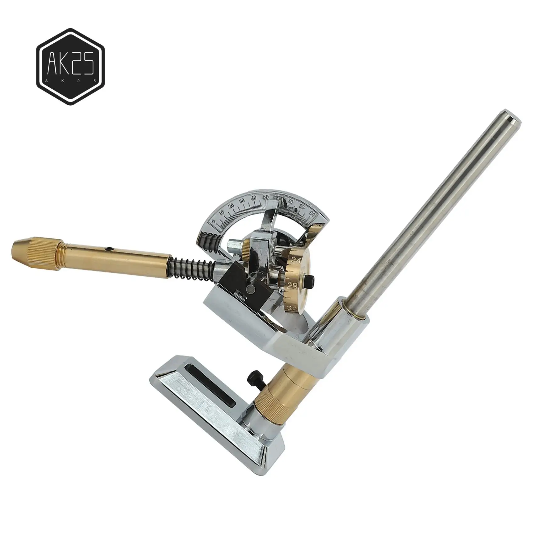

AK25-Lapidary Machine Gem Faceting Machine Lapidaire Stone Angle Milling Polishing Machine With Dops 96 64 32 Scale