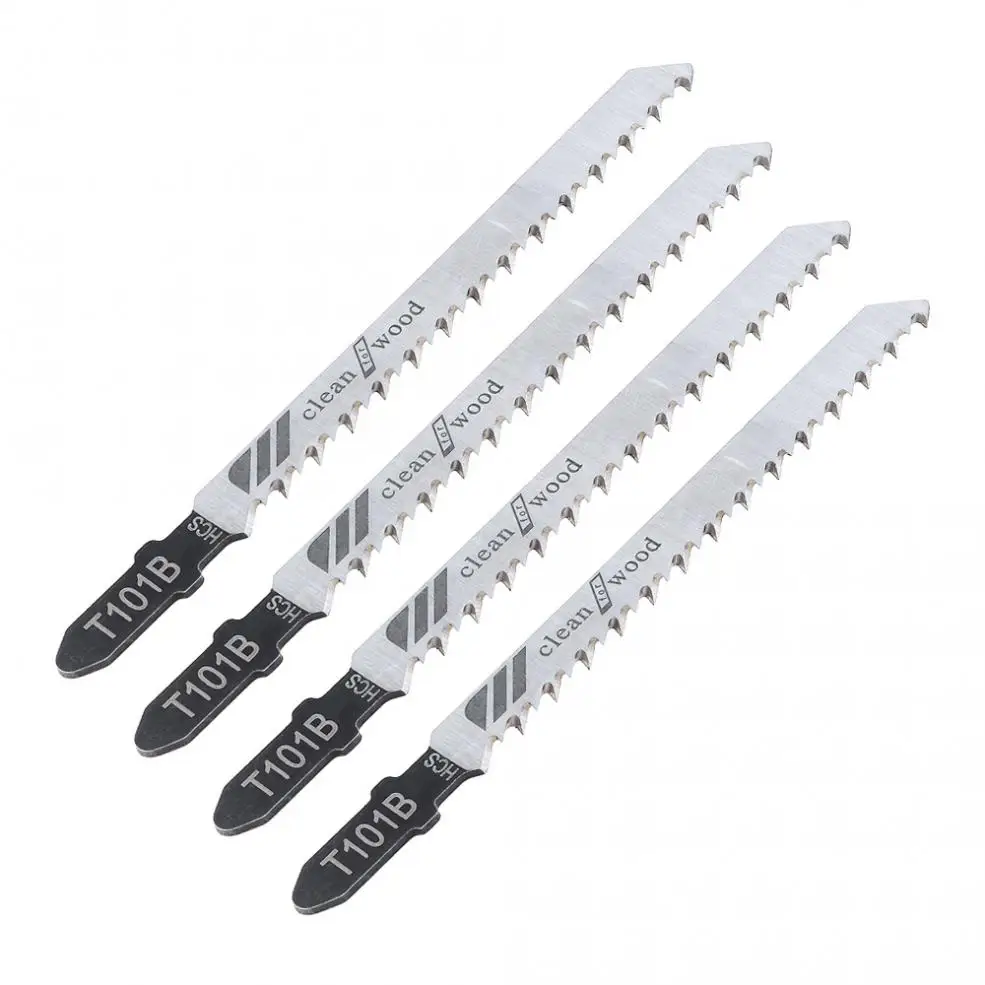 5 pz/lotto T101B 100mm lame per seghe alternative in acciaio ad alto tenore di carbonio seghetto alternativo a taglio dritto per la lavorazione del legno/PVC di plastica