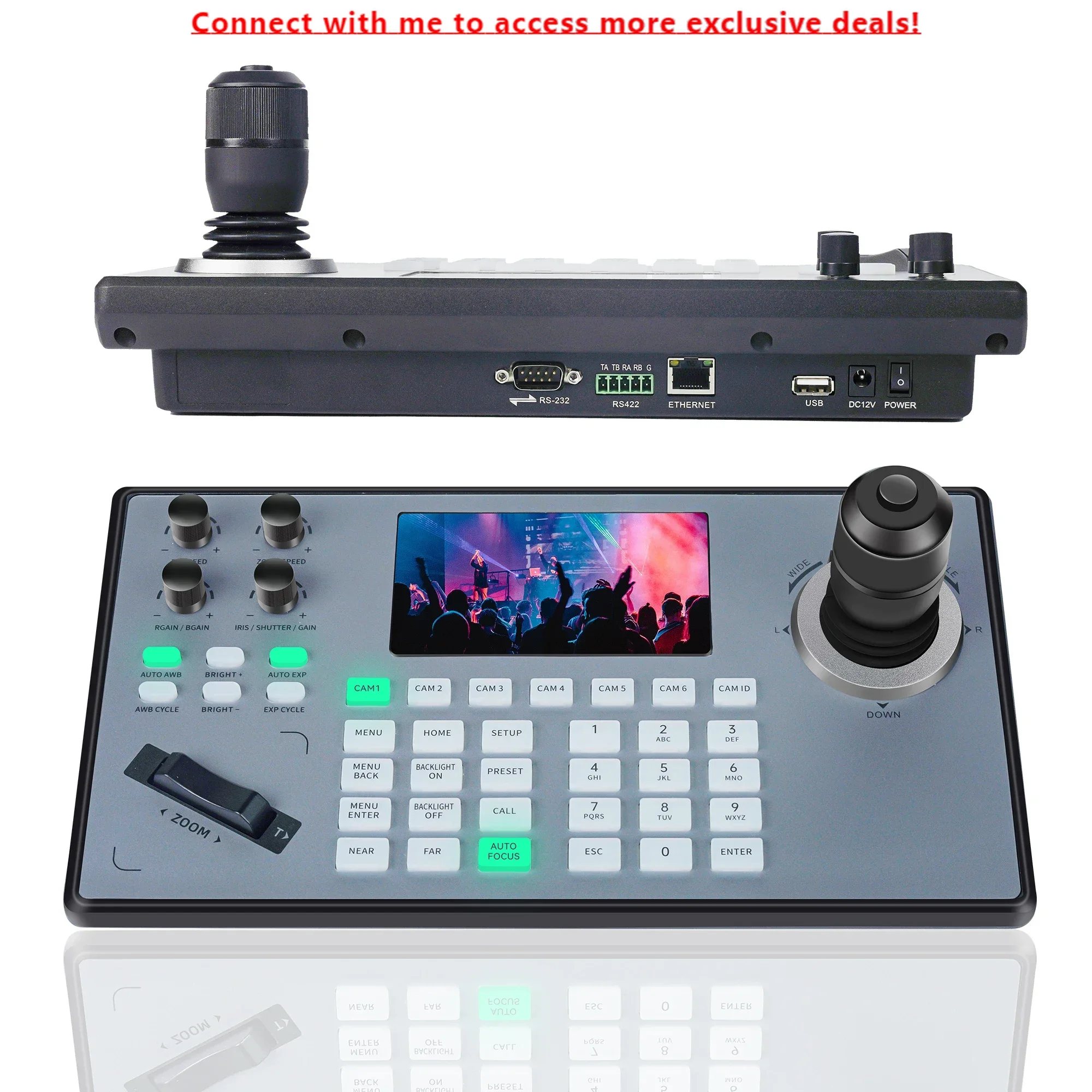 

2024 TEVO-KB200PRO NDI Joystick Controller IP Control For Conference PTZ Camera