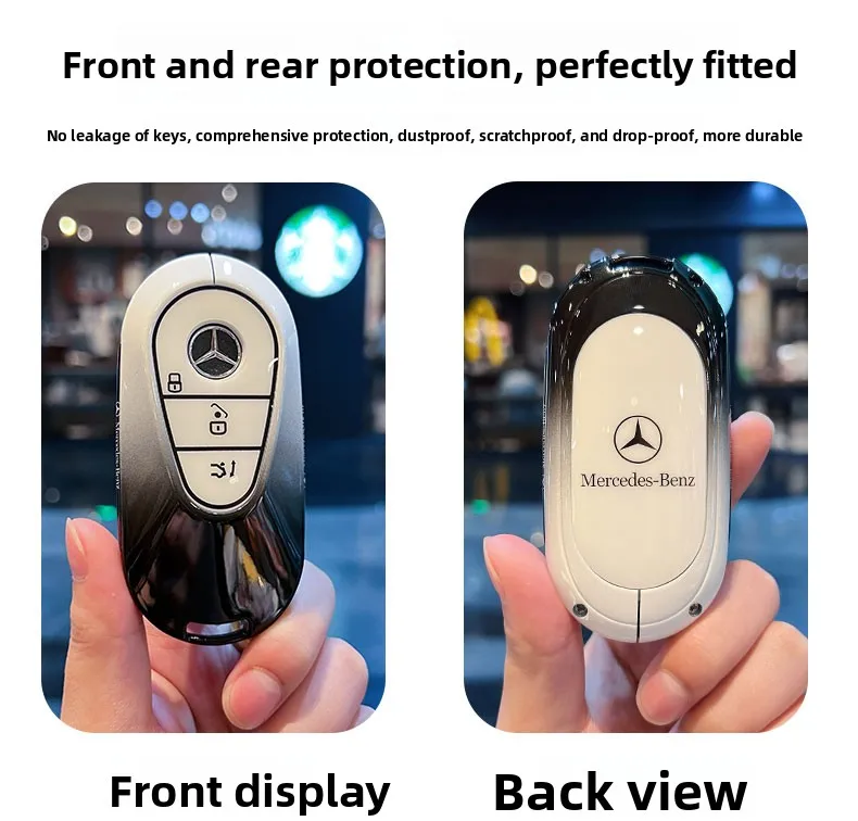 Mercedes Benz Keycase Shell Compatible with E300L C260L C200L GLC300L EQE EQS S450L Car Buckle Female Suitable for C200/GLC260/G