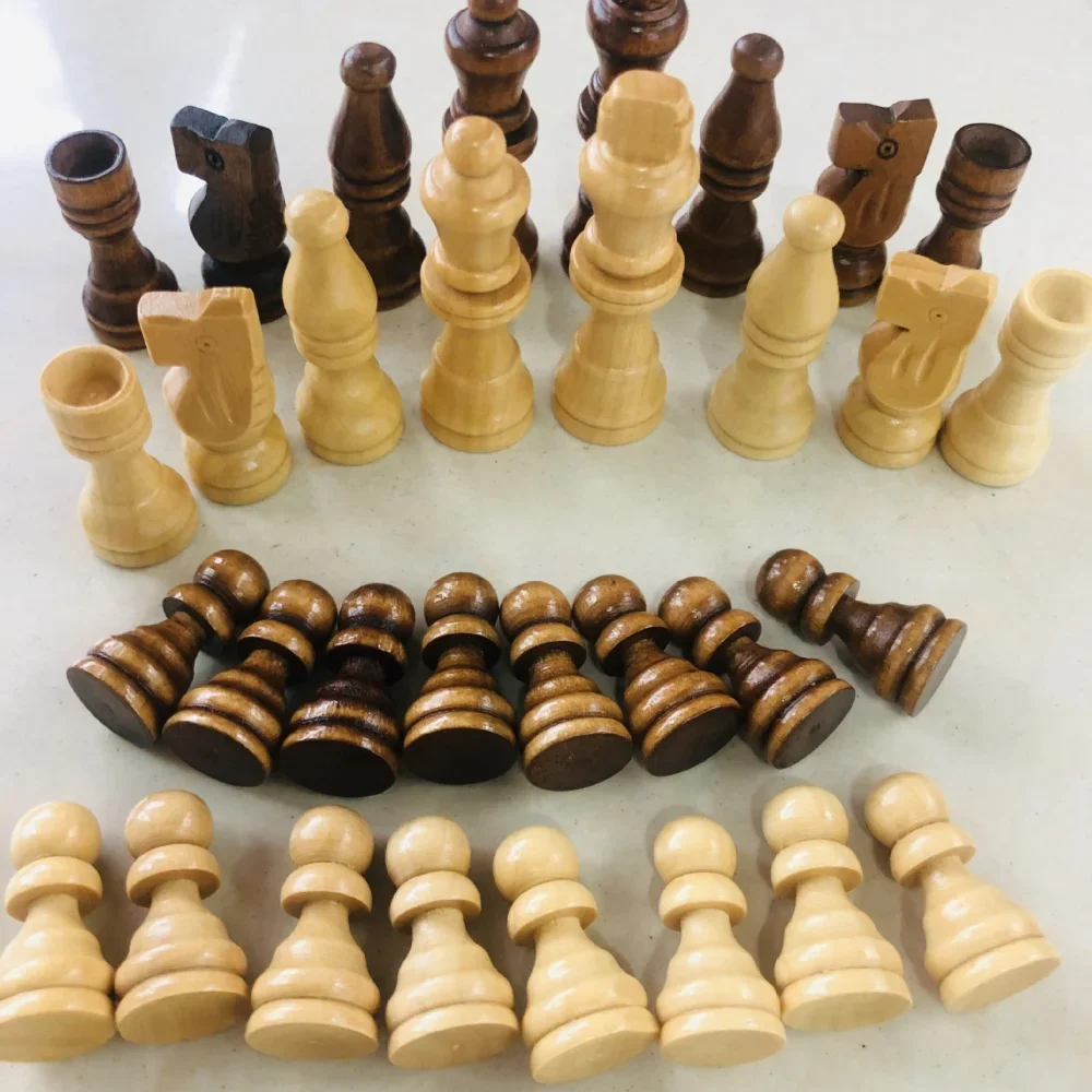 

16 шт. деревянные шахматные фигуры 64 мм King International классические сменные шахматные фигуры аксессуары для настольных игр коллекция стратегических игр