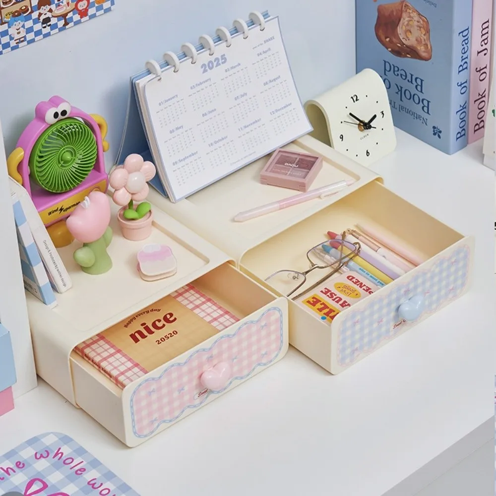 New Drawer-type Desktop Storage Box Multi-functional Desk Storage Sundries Organization Box Desk Storage Rack Office Desk