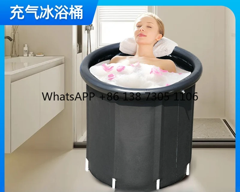 

Складное ведро для ванны, ведро для льда, утолщенное нейлоновое ведро для взрослых, для купания, для сауны, бытовое ведро