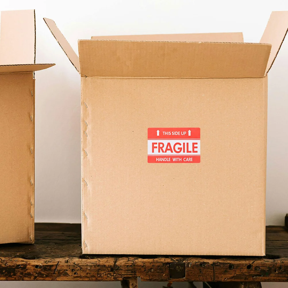 Packing Labels for Moving Boxes Clear Fragile Warning Stickers Handle with Care Shipping Storage Use Fragile Stickers
