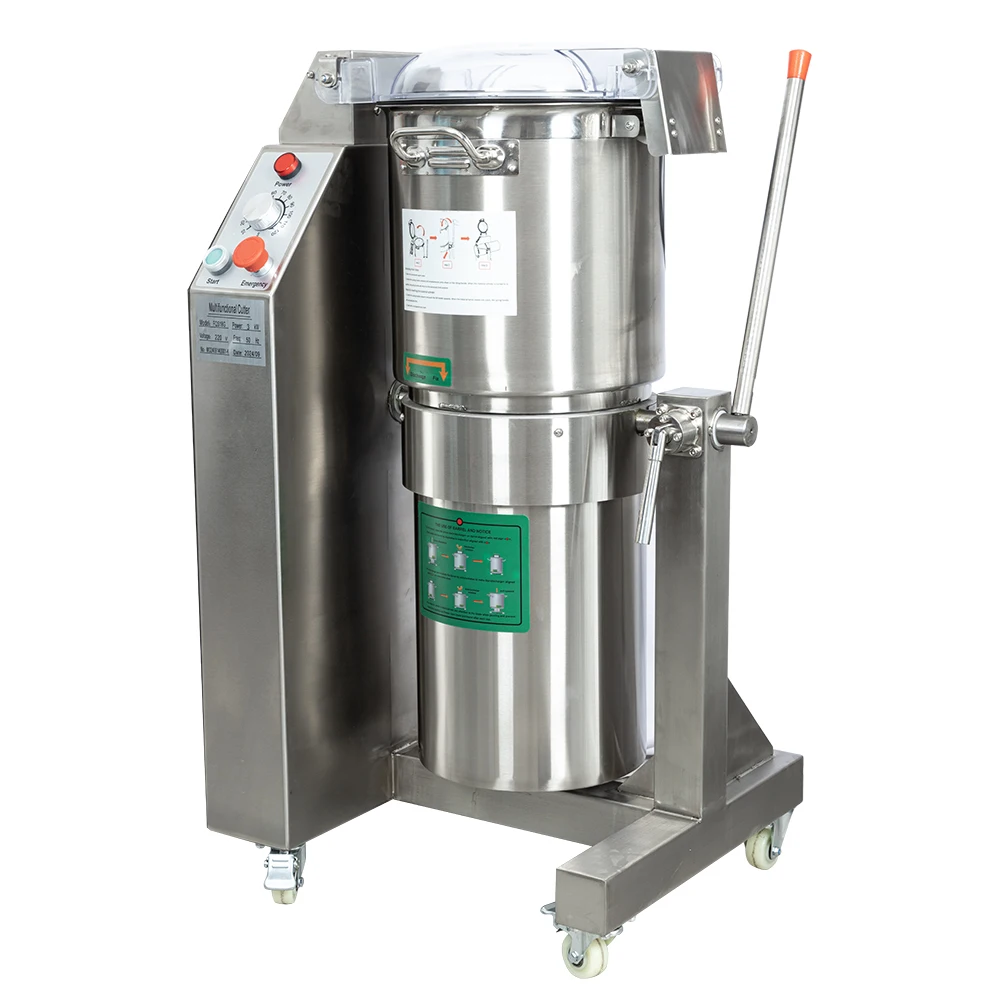 12Hot 35 Liters 5.5KW Electric Vegetable Slicer Meat Mincer Commercial Fruit Chopper Cutter Mixer Machine with 304 Stainless