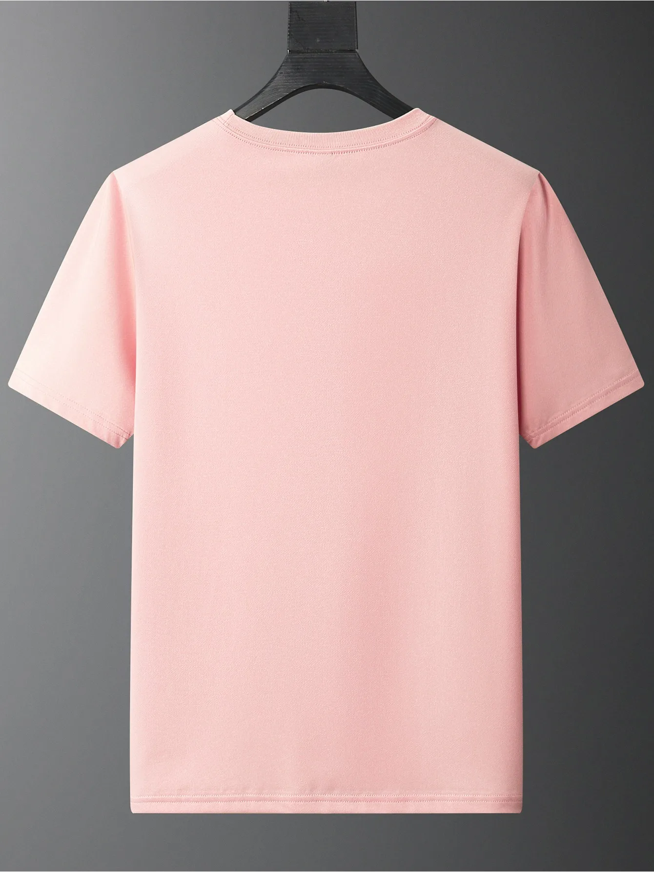 Girls' Number 67 New York Print Summer Short-Sleeve Pure Cotton T-Shirt Pink Elastic Round Neck Children's Top Fashion Design image 5