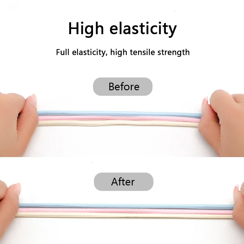 أربطة أحذية بدون أربطة أحذية مرنة بدون أربطة أحذية رياضية دائرية للأطفال والكبار مع قفل قوي وأربطة أحذية سريعة #4