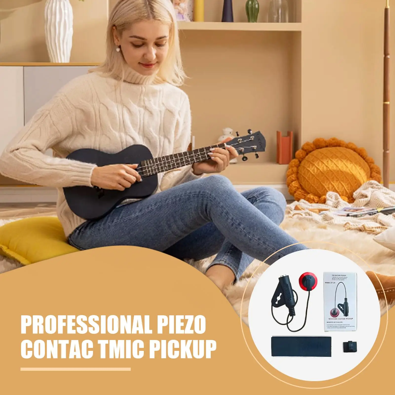 Guitar Pickups Electric Pickup For Acoustic Guitar Bass Ukulele Violin Banjo Tuner For Performance Recording Players