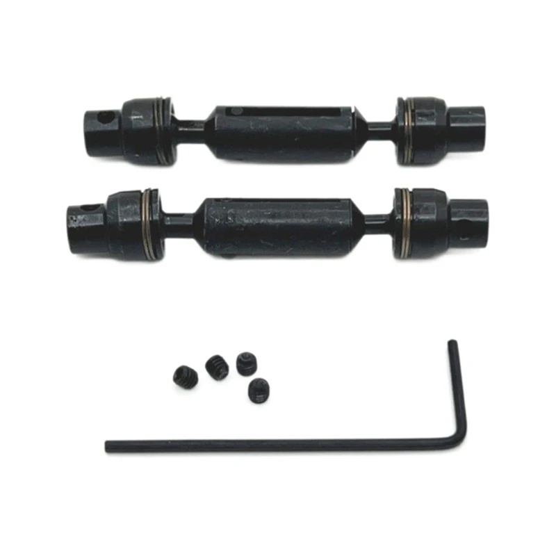 RC Car Upgrade Front Rear Drive Shaft Set for 1/16 WPL C64 C74 RC Car Upgrade Parts Black