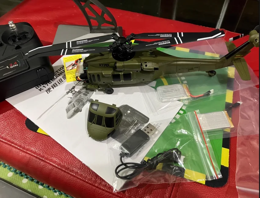 Wltoys XK K170 UH-60L RC 헬리콥터 액세서리 예비 부품 K160 배터리용 3.8v 800mAh 리포 배터리