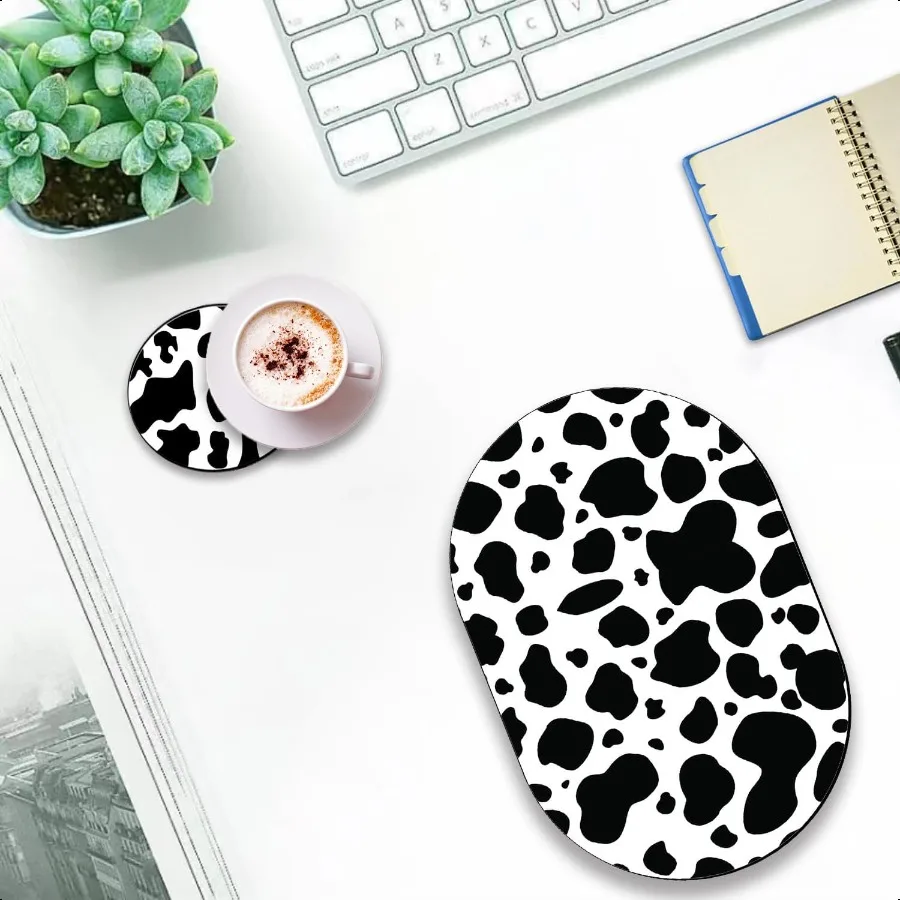 Desktop Computer Games NonSlip Mouse Pad and Coaster Combination Personality Mouse Pad Beautiful Pattern Waterproof Mouse Pad S