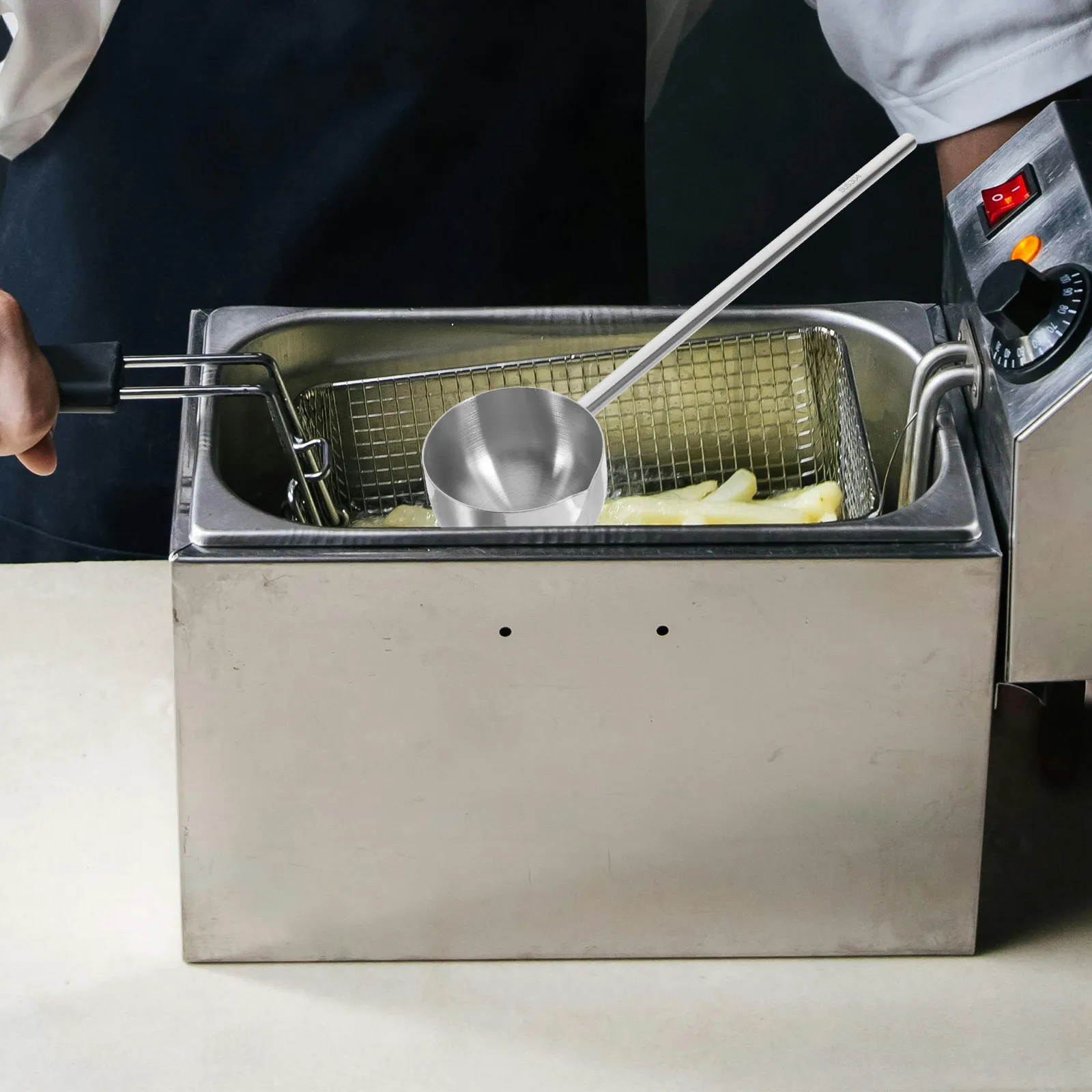 304 Stainless Steel Mini Oil Pouring Pot with Long Handle for Hot Oil Frying Soup Butter Melting Gravy Sauce Cooking Small Milk view 5