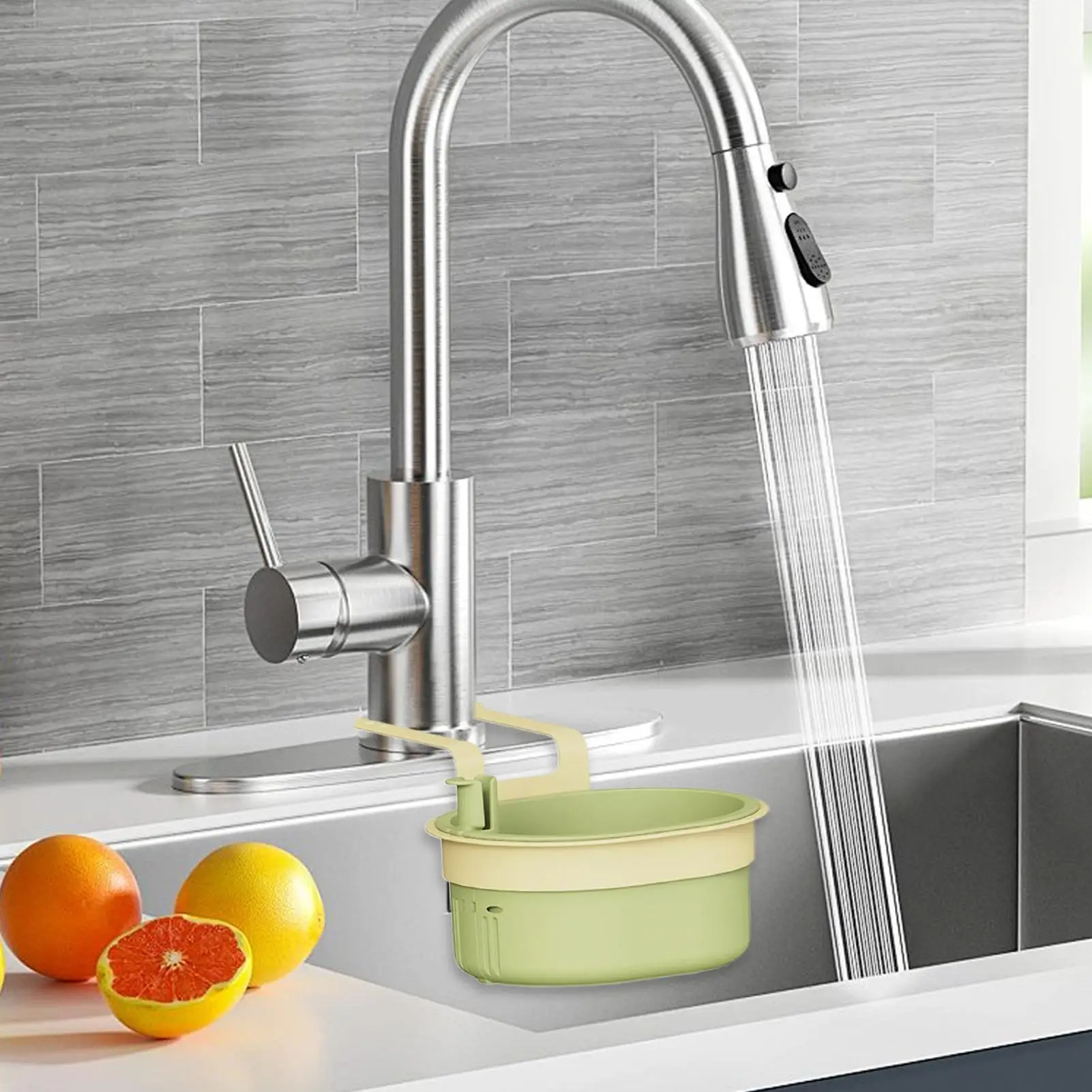 

Сливная корзина для раковины, силиконовый складной смеситель, подвесная корзина с фильтром, регулируемый кухонный фильтр для пищевых отходов для домашнего ресторана