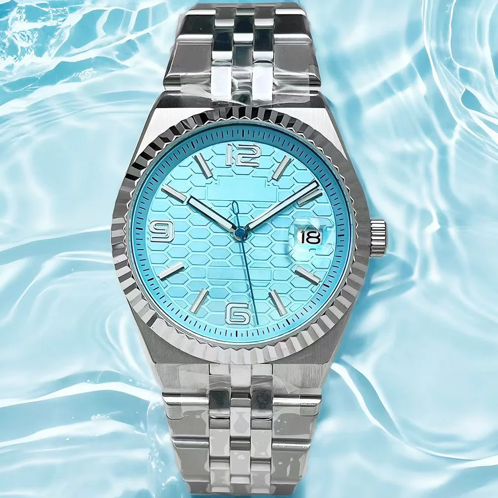 

2025 Новые мужские часы 39,5 мм из нержавеющей стали, модные повседневные механические наручные часы Nh35, водонепроницаемые часы с механизмом