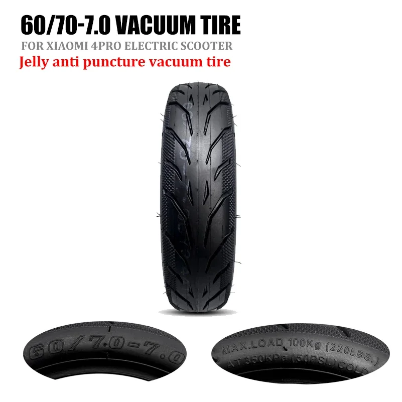 10 Inch 60/70-7.0 Jelly anti puncture vacuum tire For Xiaomi 4Pro Electric Scooter Wheel Tires Accessories