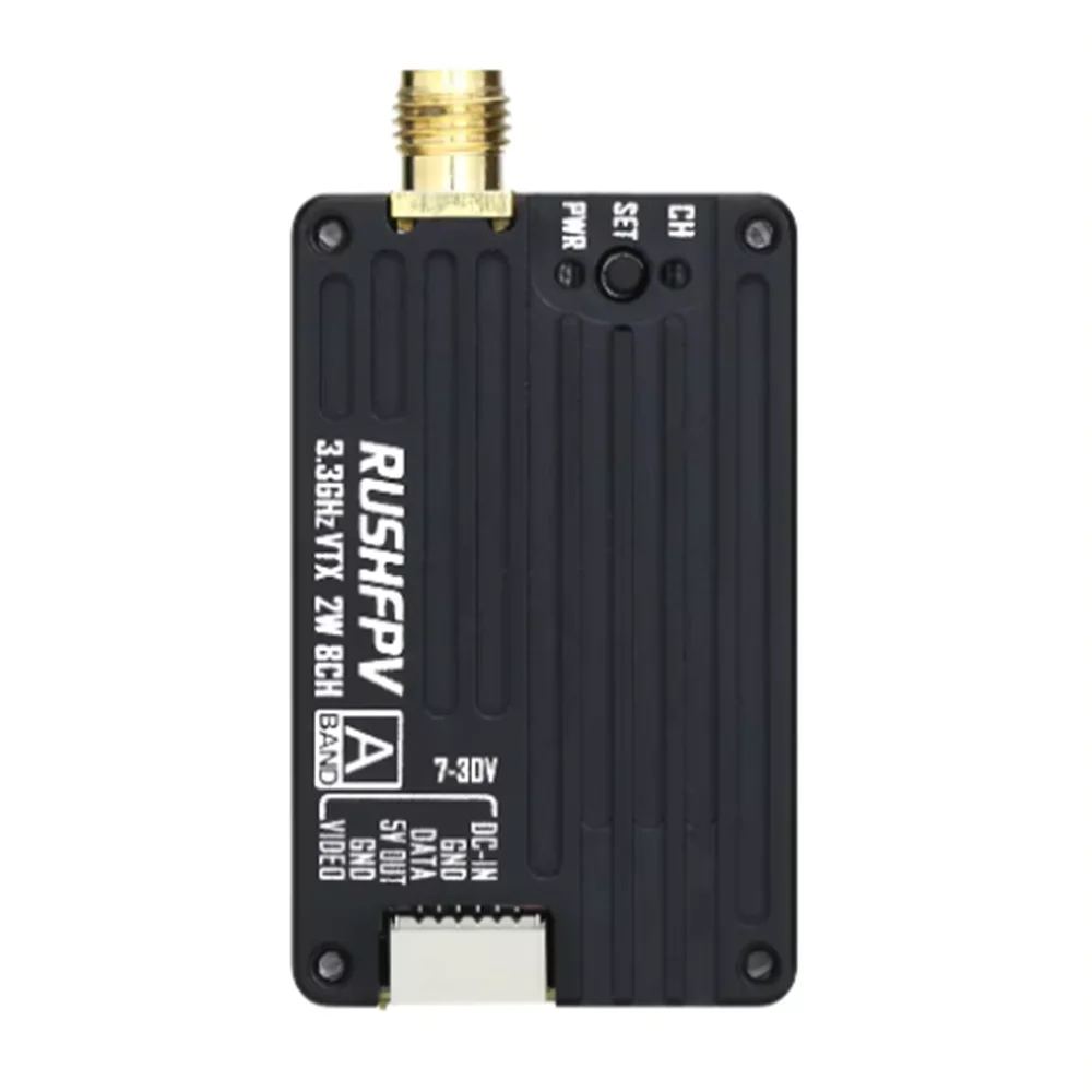 FPV 3,3G 2W VTX 8CH 2000MW Audio Video FPV Sender Empfänger Modul 7-30V für RC Fernbedienung Multi-Rotor DIY Teile