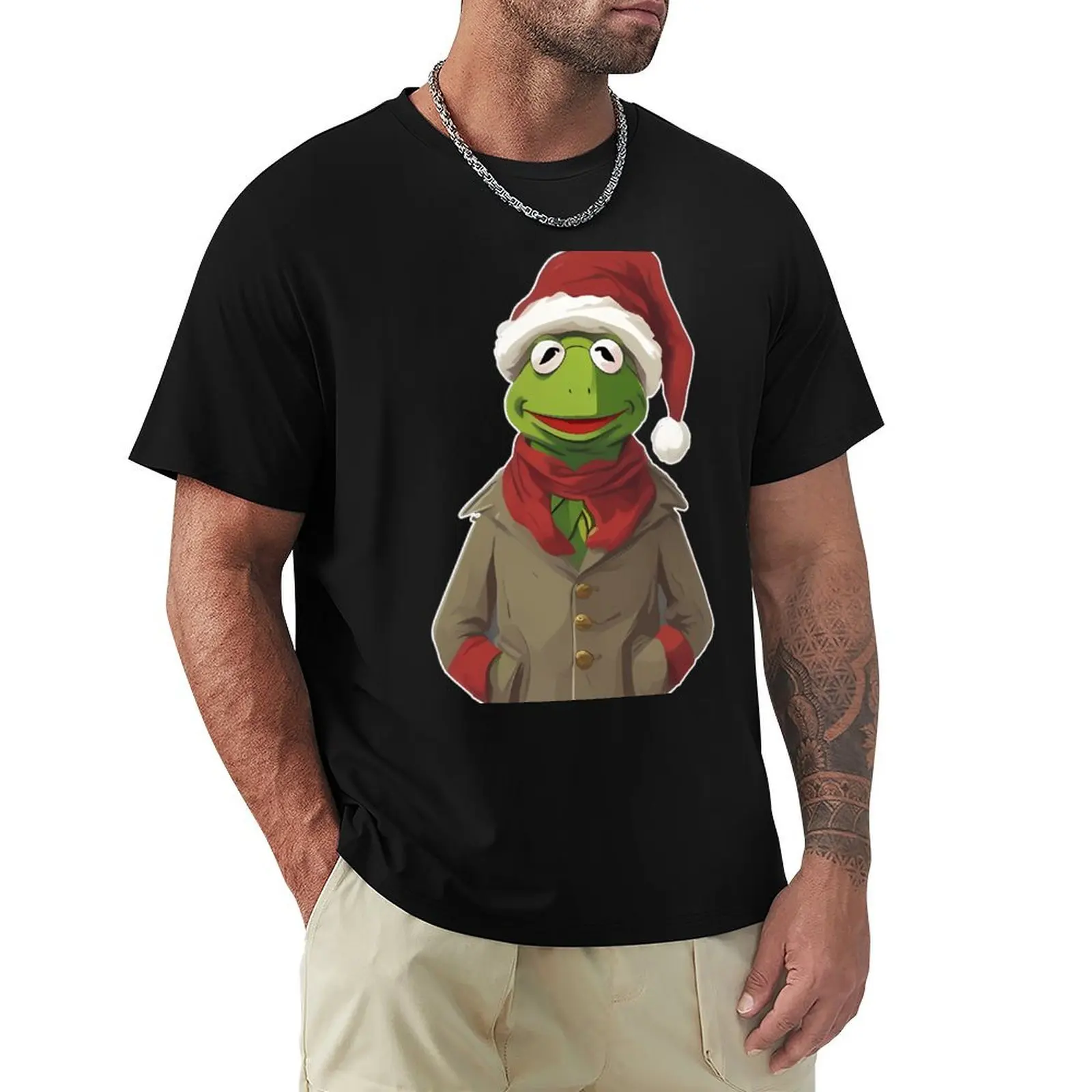Kermit T-Shirt Art Pattern Printed Casual Top