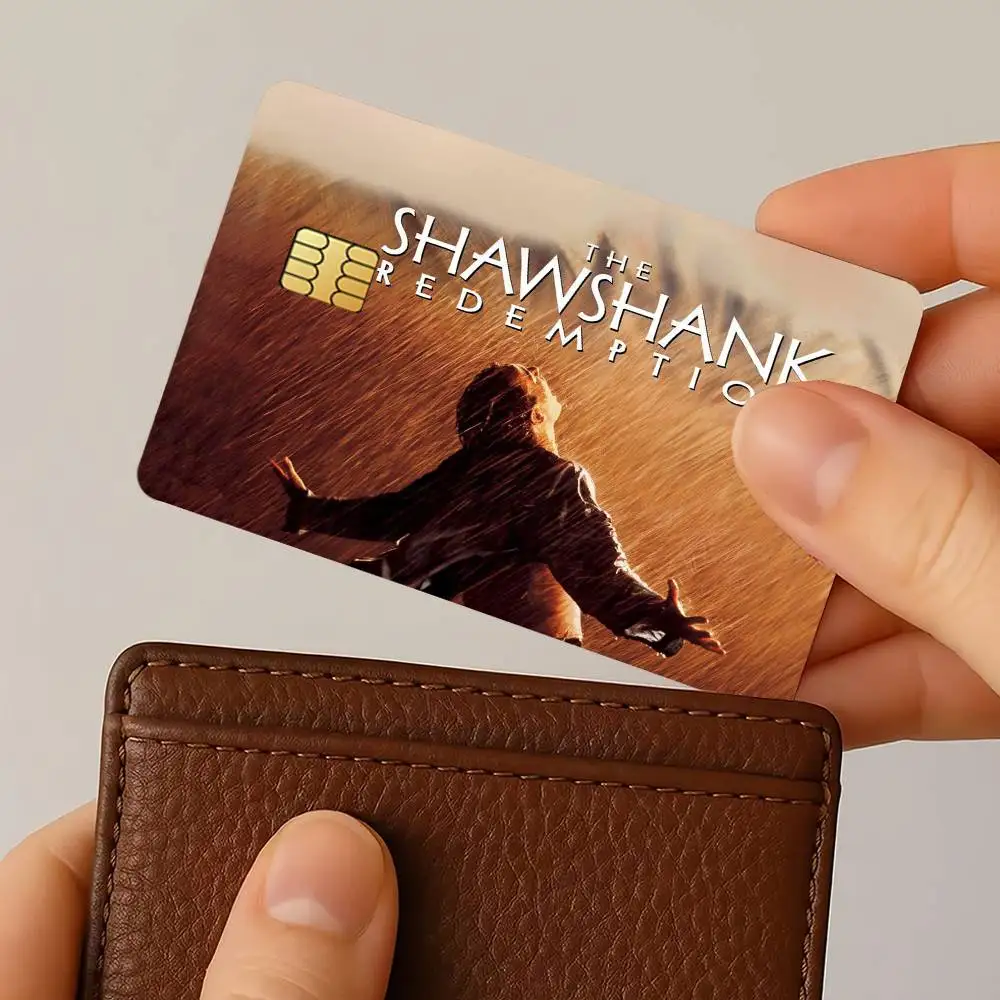 Movie The Shawshank Redemption Credit Card Stickers Skin For Bank Bus Metro 4PCS Cover Film Gift