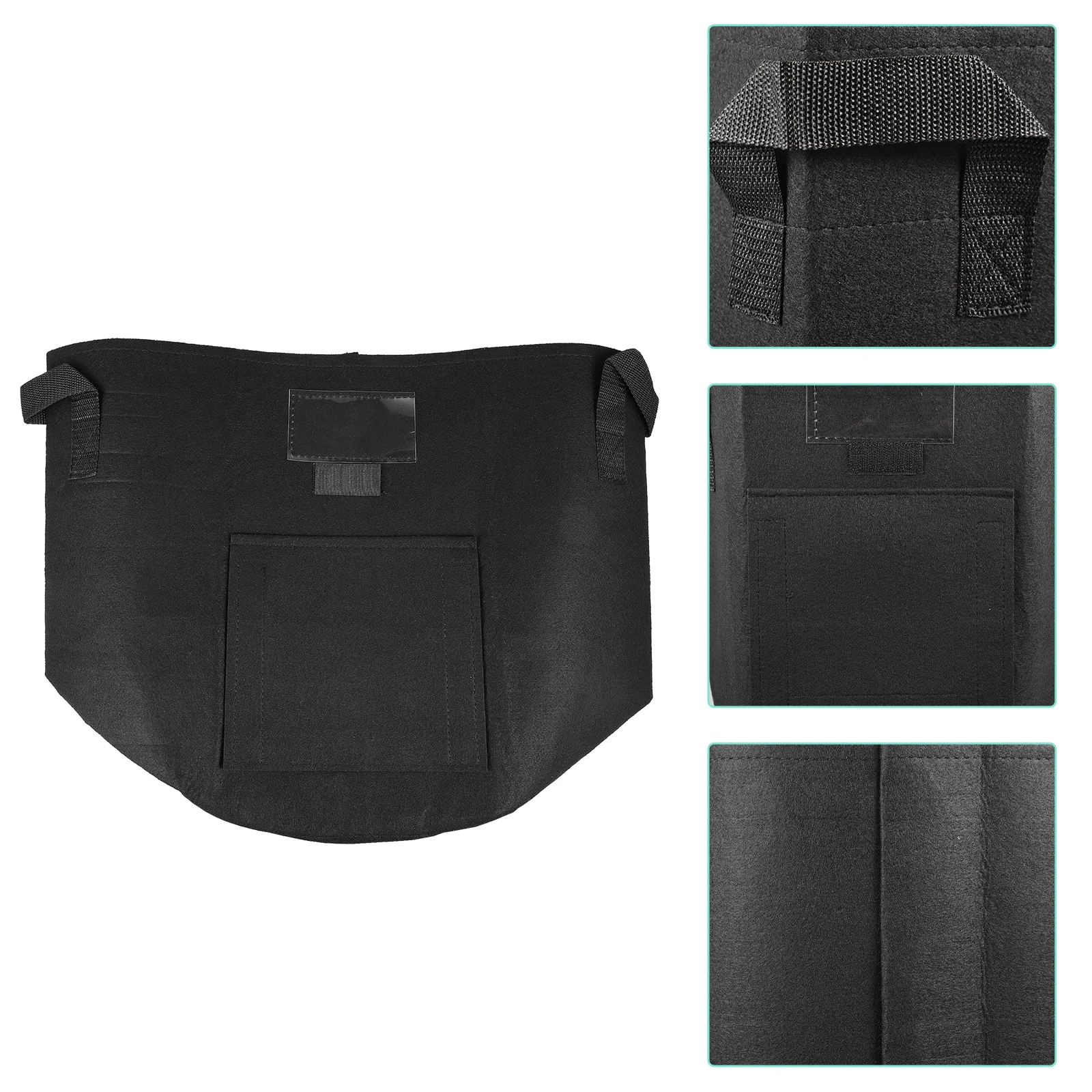 

2 шт. прочный нетканый фетр, утолщенный посадочный садовый практичный контейнер для растений, легкая экологически чистая сумка для выращивания двора