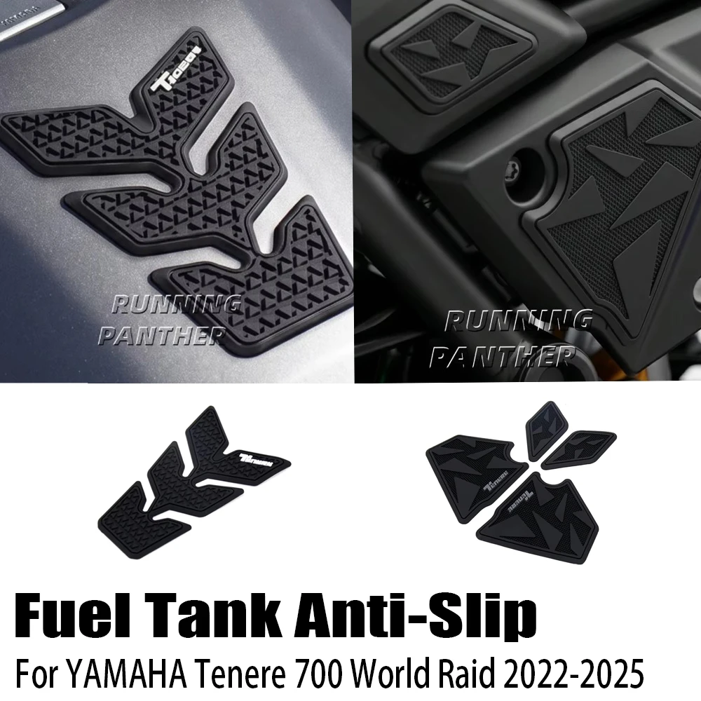 Anti-Slip Anti-Scratch Fuel Tank Pad Cover For Yamaha Tenere 700 World Raid 2022-2025 New Motorcycle Sticker Accessories
