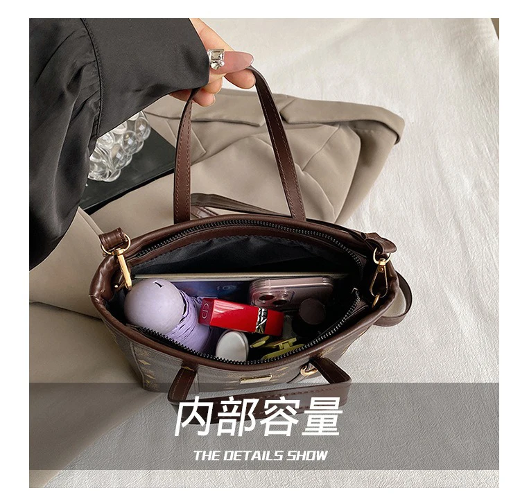 Elegante Retro-Mode Bucket Bag für Damen Einzigartiges Nischendesign Stilvolle Trendige Schultertasche für den Büroweg 2025 – Detail 11