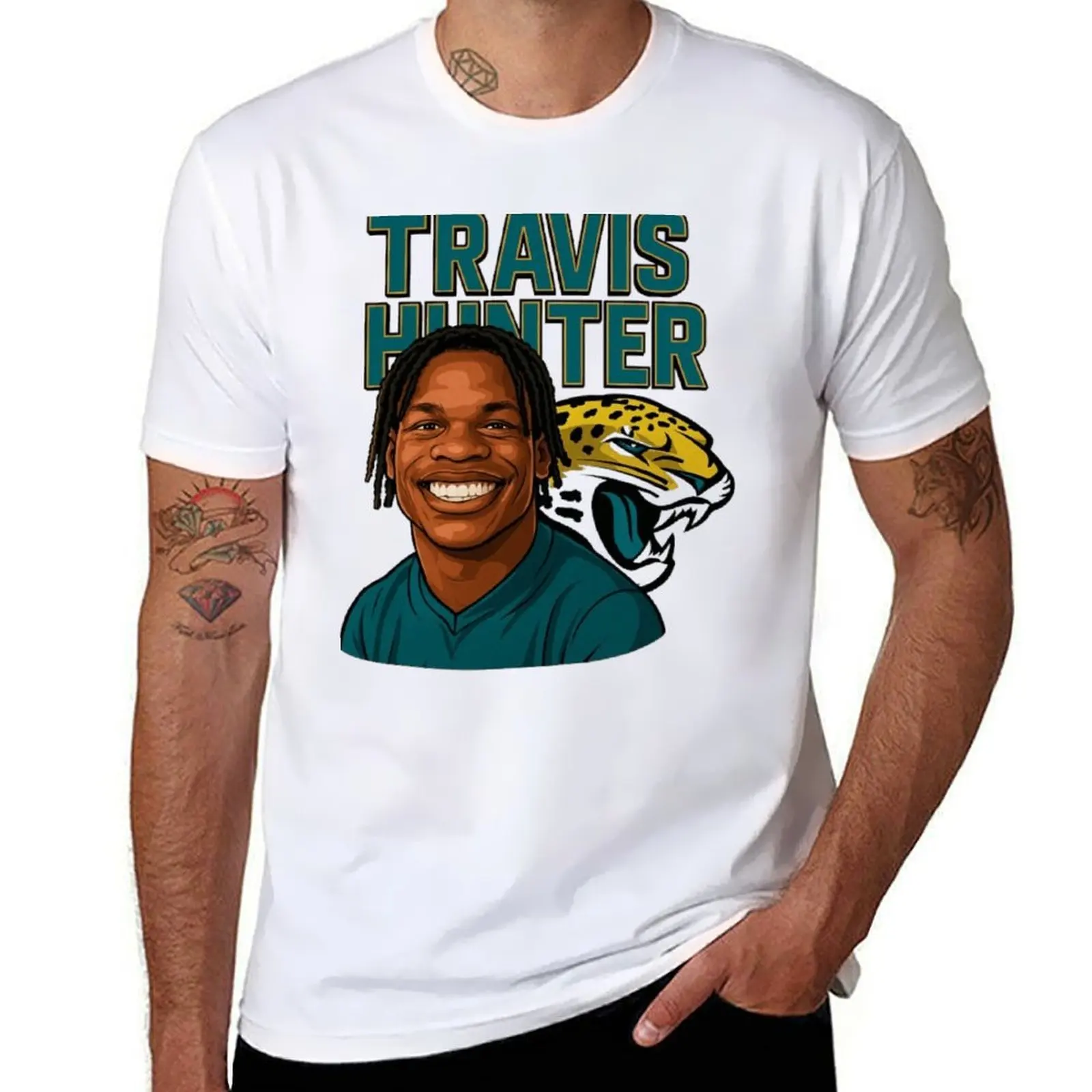 

Travis Hunter T-Shirt man t shirts graphic t shirt for man T-Shirt