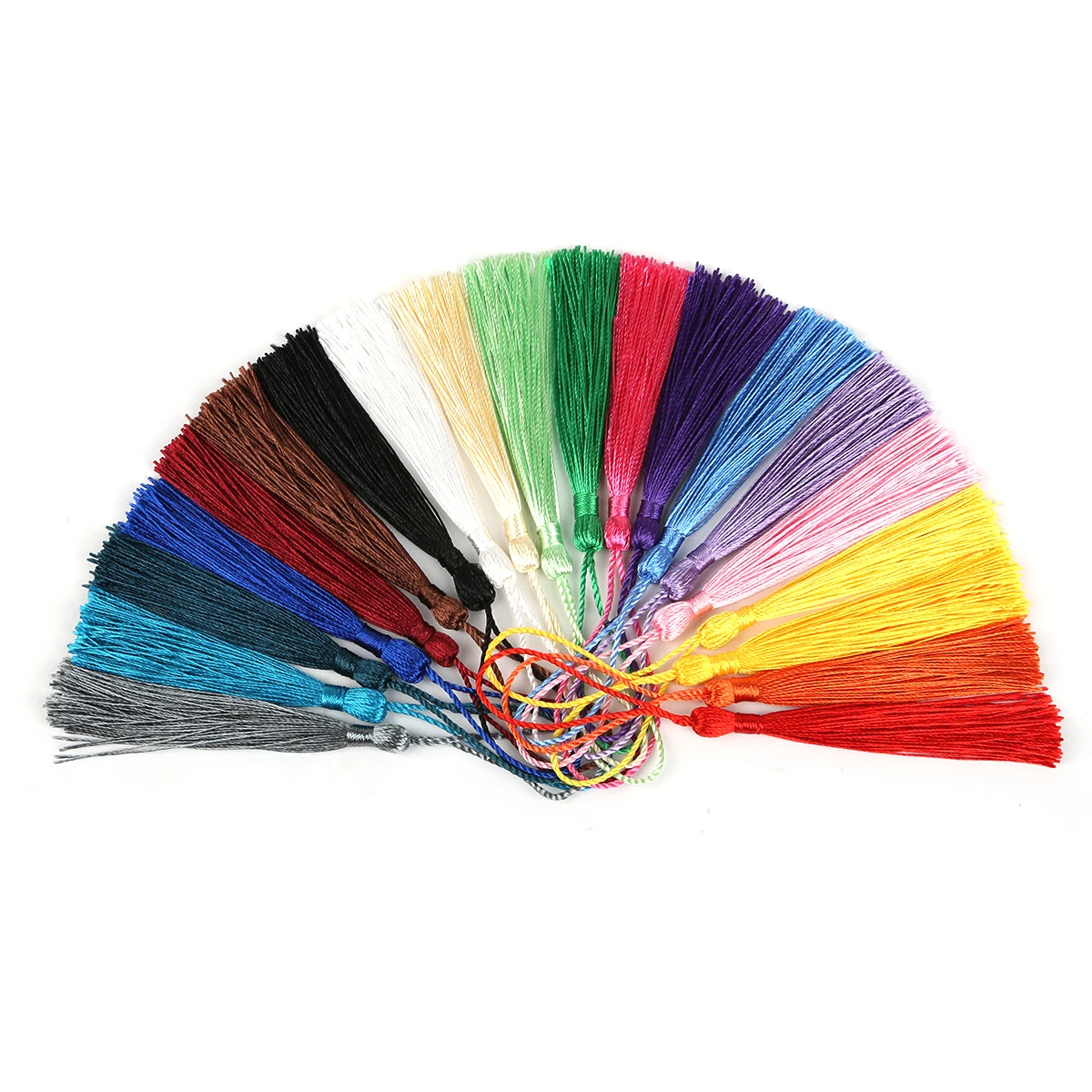 32pcs polyester silk tassel hanging tassel handmade DIY candy box fan bookmark red envelope hanging tassel material