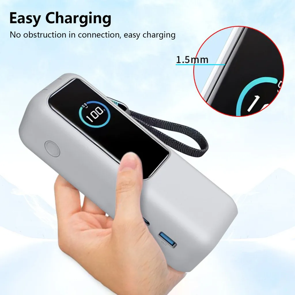 Soft Anti Drop Silicone Protective Case Dustproof Power Bank Shell With Hand Strap Storage Bag for Anker Zolo 25000mAh 165W