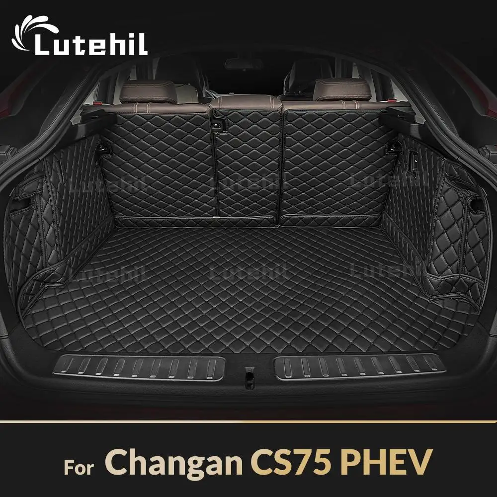 

Для Changan CS75 PHEV 2018 2023, авто полное покрытие, коврик для багажника, автомобильный антигрязный коврик, защитный коврик, грузовой вкладыш, аксессуары для интерьера