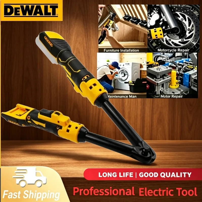 

DEWALT Compatible JLBS Electric Ratchet Wrench, 6-inch Extension, 3/8" Drive, 220N·m Cordless Nut Driver Wrench