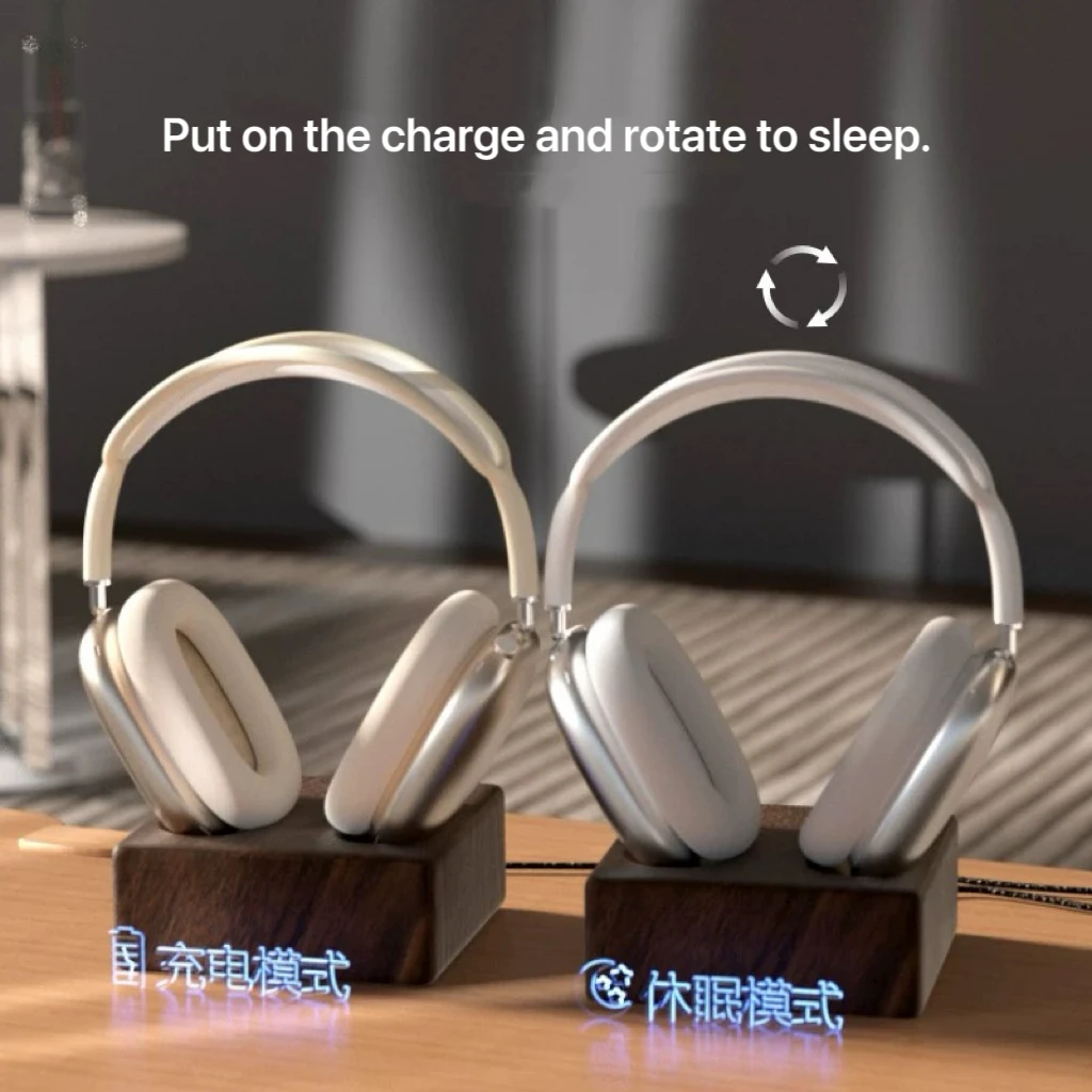 Подходит для Apple AirPodsMax, магнитная присоска, беспроводная зарядка, отделение для гибронтации, подставка для наушников, основание гарнитуры