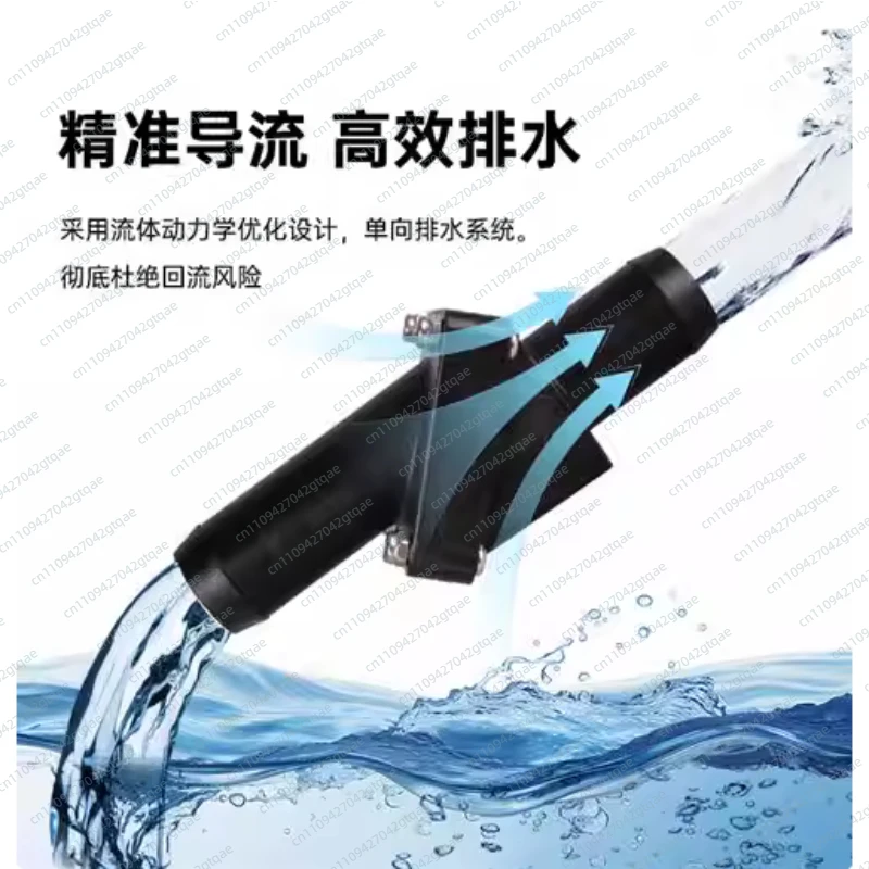 ​ Marine Grade Plastic Check Valve, 1-Way Non Return Valve for Boat Yacht Water System, Good Sealing & Lightweight Easy